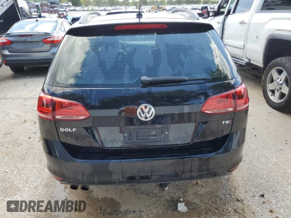 2016 Volkswagen Golf SportWagen TSI S with VIN 3VWC17AU0GM521731, listed as a Copart auction lot 63561814 with 106,812 mi miles and Salvage Title. Bid and sale history available at carsss.com. Image 6.