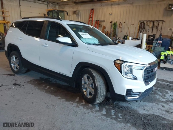 2024 GMC Terrain SLE with VIN 3GKALTEG4RL219079, listed as a IAAI auction lot 41208052 with 9,189 mi miles. Bid and sale history available at carsss.com. Image 1.