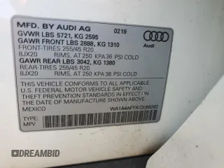 2019 Audi SQ5 Premium with VIN WA1A4AFYXK2066262, listed as a Copart auction lot 70586984 with 69,015 mi miles and Clean Title. Bid and sale history available at carsss.com. Image 13.