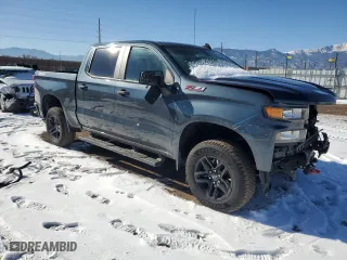 2019 Chevrolet Silverado 1500 Custom Trail Boss with VIN 3GCPYCEH1KG137566, listed as a Copart auction lot 42685375 with 81,090 mi miles and Salvage Title. Bid and sale history available at carsss.com. Image 4.