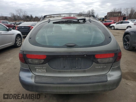 2001 Mercury Sable LS Premium with VIN 1MEHM59S11G632196, listed as a Copart auction lot 46815415 with 188,191 mi miles and Salvage Title. Bid and sale history available at DreamBid. Image 6.