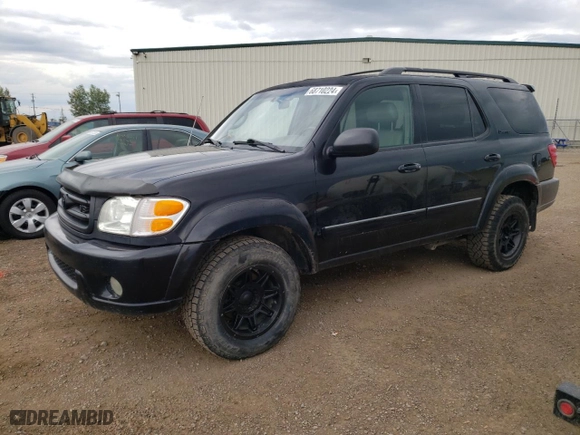 2001 Toyota Sequoia Limited with VIN 5TDBT48A51S001924, listed as a Copart auction lot 68710224 with 245,394 mi miles and Salvage Title. Bid and sale history available at carsss.com. Image 1.