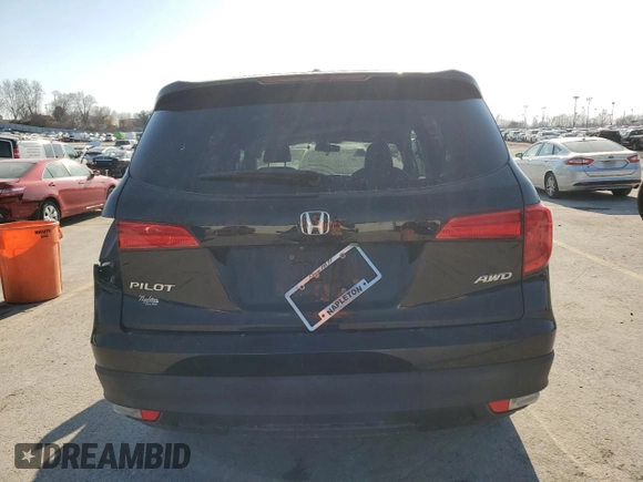 2018 Honda Pilot EX-L with VIN 5FNYF6H59JB003468, listed as a Copart auction lot 48523495 with 105,808 mi miles and Salvage Title. Bid and sale history available at carsss.com. Image 6.