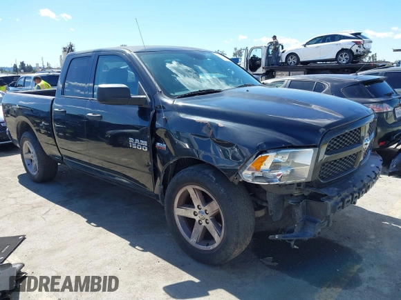 2018 Ram 1500 Tradesman with VIN 1C6RR6FTXJS182966, listed as a IAAI auction lot 41744144 with 60,714 mi miles and . Bid and sale history available at DreamBid. Image 1.