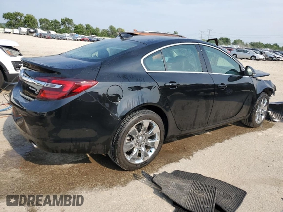 2016 Buick Regal Premium II with VIN 2G4GT5GX0G9193803, listed as a Copart auction lot 60641235 with 69,500 mi miles and Salvage title. Bid and sale history available at DreamBid. Image 3.