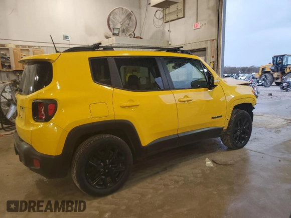 2018 Jeep Renegade Altitude with VIN ZACCJBBH2JPG69665, listed as a Copart auction lot 79232424 with 116,247 mi miles and Salvage title. Bid and sale history available at DreamBid. Image 3.