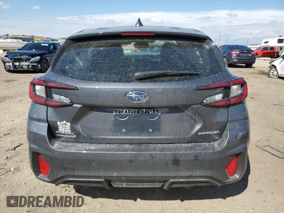 2024 Subaru Impreza with VIN JF1GUABCXR8860444, listed as a Copart auction lot 72289334 with 749 mi miles and Salvage Title. Bid and sale history available at carsss.com. Image 6.