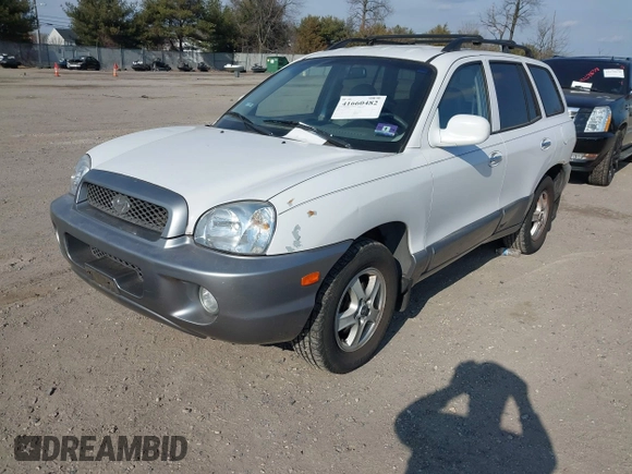 2002 Hyundai Santa Fe GLS with VIN KM8SC73D32U249942, listed as a IAAI auction lot 41660482 with 151,164 mi miles. Bid and sale history available at carsss.com. Image 2.