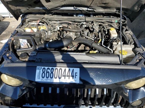 2011 Jeep Wrangler Rubicon with VIN 1J4BA6D10BL502188, listed as a Copart auction lot 86800444 with 167,402 mi miles and Non Repairable. Bid and sale history available at carsss.com. Image 12.