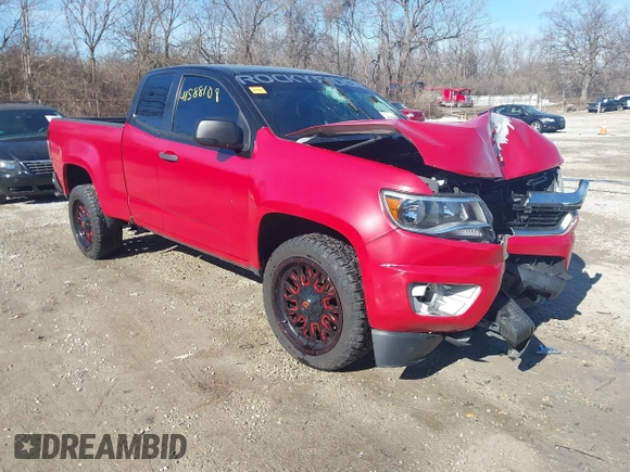 2018 Chevrolet Colorado 2WD Work Truck with VIN 1GCHSBEN6J1138361, listed as a IAAI auction lot 41588108 with 58,917 mi miles. Bid and sale history available at carsss.com. Image 1.