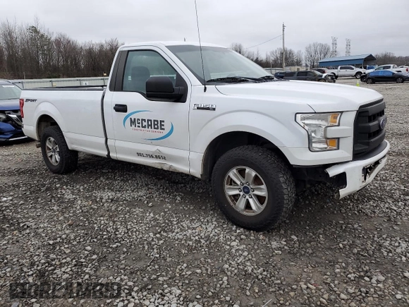 2017 Ford F-150 XL with VIN 1FTMF1C87HKD66688, listed as a Copart auction lot 43956155 with 191,424 mi miles and Salvage Title. Bid and sale history available at carsss.com. Image 4.