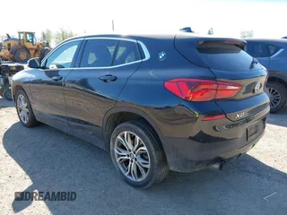 2018 BMW X2 xDrive28i with VIN WBXYJ5C30JEF69802, listed as a IAAI auction lot 42061382 with 55,138 mi miles. Bid and sale history available at carsss.com. Image 3.