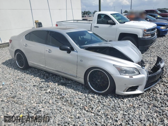 2007 Lexus LS 460 L with VIN JTHGL46F875020100, listed as a Copart auction lot 58948365 with Not provided miles and Salvage title. Bid and sale history available at DreamBid. Image 4.