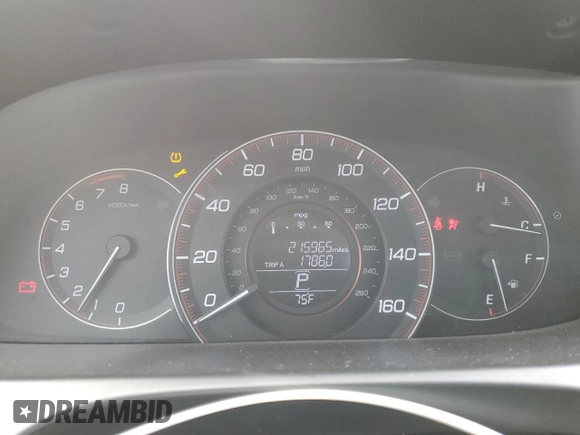 2014 Honda Accord Sedan Sport with VIN 1HGCR2F5XEA015559, listed as a Copart auction lot 48861885 with 215,965 mi miles and Salvage Title. Bid and sale history available at carsss.com. Image 9.