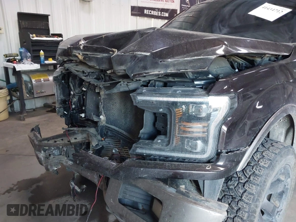 2018 Ford F-150 XL with VIN 1FTEW1EG0JKD08033, listed as a IAAI auction lot 41434712 with 110,386 mi miles. Bid and sale history available at carsss.com. Image 17.
