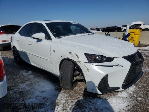 2018 Lexus IS with VIN JTHC81D27J5032518, listed as a Copart auction lot 45505645 with 69,318 mi miles and Salvage Title. Bid and sale history available at carsss.com. Image 4.