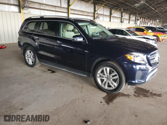 2017 Mercedes-Benz GLS 450 with VIN 4JGDF6EE0HA917111, listed as a Copart auction lot 41217044 with 86,264 mi miles and . Bid and sale history available at DreamBid. Image 4.