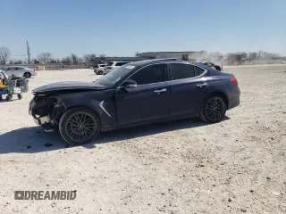 2019 Genesis G70 2.0T Advanced with VIN KMTG34LA0KU017086, listed as a Copart auction lot 47943445 with 87,692 mi miles and Salvage Title. Bid and sale history available at carsss.com. Image 1.