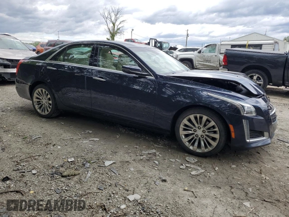 2015 Cadillac CTS Luxury AWD with VIN 1G6AX5SX3F0129613, listed as a Copart auction lot 58037745 with 110,506 mi miles and Salvage title. Bid and sale history available at DreamBid. Image 4.