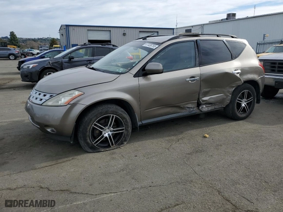 2003 Nissan Murano SL with VIN JN8AZ08T13W112885, listed as a Copart auction lot 47438755 with 145,985 mi miles and Salvage Title. Bid and sale history available at carsss.com. Image 1.
