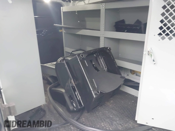 2023 Ford Transit Cargo with VIN 1FTBR1Y84PKB55342, listed as a IAAI auction lot 41511478 with 27,688 mi miles and . Bid and sale history available at DreamBid. Image 8.