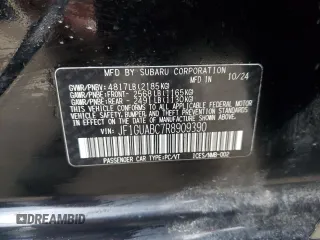 2024 Subaru Impreza with VIN JF1GUABC7R8909390, listed as a Copart auction lot 49605675 with 401 mi miles and Salvage Title. Bid and sale history available at carsss.com. Image 13.