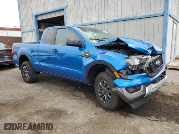 2021 Ford Ranger XL with VIN 1FTER1EH0MLD75309, listed as a Copart auction lot 51147735 with 18,591 mi miles and Salvage title. Bid and sale history available at DreamBid. Image 4.