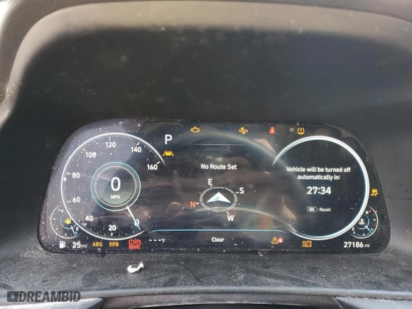 2023 Hyundai Sonata SEL with VIN KMHL14JA9PA327876, listed as a Copart auction lot 43873315 with 27,186 mi miles and Salvage Title. Bid and sale history available at carsss.com. Image 9.