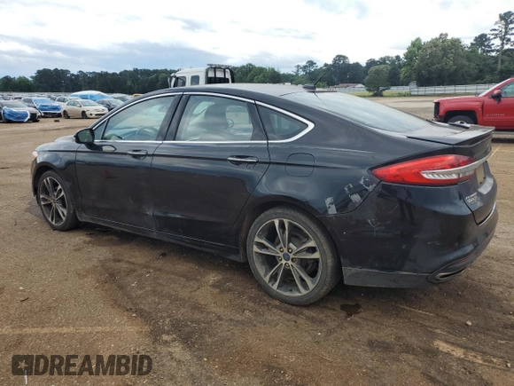 2017 Ford Fusion Titanium with VIN 3FA6P0K90HR221889, listed as a Copart auction lot 55643945 with 126,621 mi miles and Salvage title. Bid and sale history available at DreamBid. Image 2.