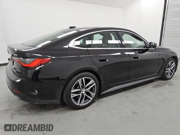 2024 BMW 4 Series 430i with VIN WBA63AV01RFT28325, listed as a Copart auction lot 50661055 with 20,907 mi miles and Clean Title. Bid and sale history available at carsss.com. Image 3.