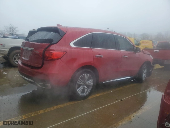 2020 Acura MDX with VIN 5J8YD3H3XLL001880, listed as a Copart auction lot 45115105 with 127,004 mi miles and Salvage Title. Bid and sale history available at carsss.com. Image 3.