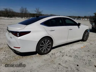 2020 Lexus ES with VIN 58ADZ1B18LU063593, listed as a Copart auction lot 46476125 with 77,273 mi miles and Salvage Title. Bid and sale history available at carsss.com. Image 3.