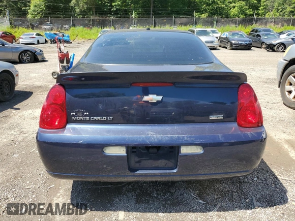 2007 Chevrolet Monte Carlo LT with VIN 2G1WK15KX79314140, listed as a Copart auction lot 58932205 with 150,862 mi miles and Salvage title. Bid and sale history available at DreamBid. Image 6.