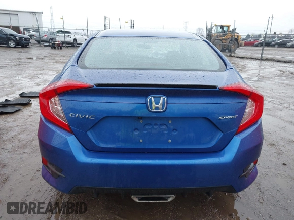 2020 Honda Civic Sedan Sport with VIN 2HGFC2F85LH588246, listed as a IAAI auction lot 41209597 with 45,220 mi miles. Bid and sale history available at carsss.com. Image 16.