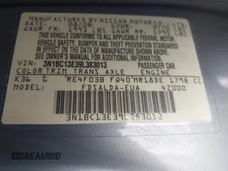 2009 Nissan Versa SL with VIN 3N1BC13E39L383013, listed as a IAAI auction lot 42271316 with 148,279 mi miles and . Bid and sale history available at DreamBid. Image 9.