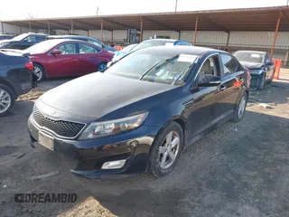 2015 Kia Optima LX with VIN 5XXGM4A75FG485653, listed as a IAAI auction lot 41082053 with 167,649 mi miles. Bid and sale history available at carsss.com. Image 2.