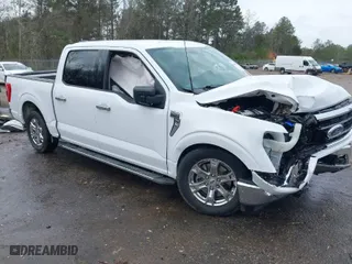 2021 Ford F-150 XL with VIN 1FTEW1CP6MFB24439, listed as a IAAI auction lot 41705331 with 76,463 mi miles. Bid and sale history available at carsss.com. Image 1.