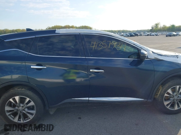 2018 Nissan Murano SV with VIN 5N1AZ2MGXJN174834, listed as a IAAI auction lot 41357934 with 63,568 mi miles and . Bid and sale history available at DreamBid. Image 14.
