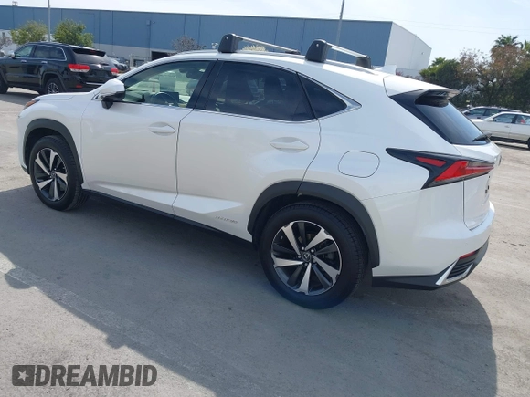 2021 Lexus NX 300h with VIN JTJGJRDZ2M5012553, listed as a IAAI auction lot 41850243 with 56,737 mi miles and . Bid and sale history available at DreamBid. Image 3.