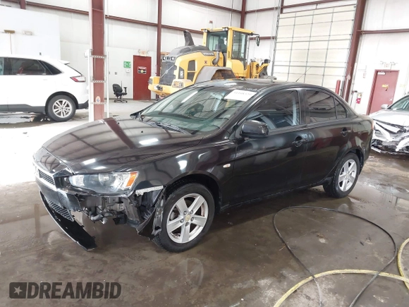 2008 Mitsubishi Lancer DE with VIN JA3AU26UX8U015865, listed as a IAAI auction lot 41108329 with 131,884 mi miles. Bid and sale history available at carsss.com. Image 2.