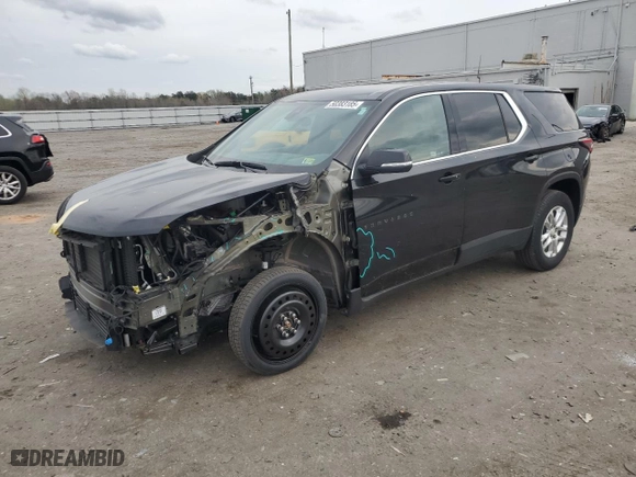 2023 Chevrolet Traverse LS with VIN 1GNERFKW2PJ269158, listed as a Copart auction lot 50383185 with 23,590 mi miles and Salvage Title. Bid and sale history available at carsss.com. Image 1.