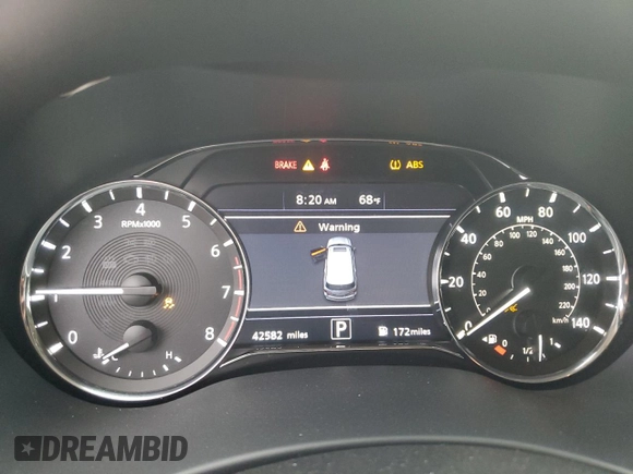 2021 Infiniti QX80 LUXE with VIN JN8AZ2AF6M9715895, listed as a Copart auction lot 72437294 with 42,582 mi miles and Salvage Title. Bid and sale history available at carsss.com. Image 9.