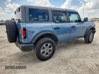 2024 Ford Bronco Big Bend with VIN 1FMDE7BH7RLA03788, listed as a Copart auction lot 65085065 with 10,597 mi miles and Salvage title. Bid and sale history available at DreamBid. Image 3.