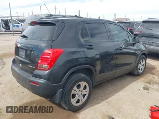 2016 Chevrolet Trax LS with VIN KL7CJKSB9GB571891, listed as a IAAI auction lot 41578788 with 102,239 mi miles. Bid and sale history available at carsss.com. Image 4.