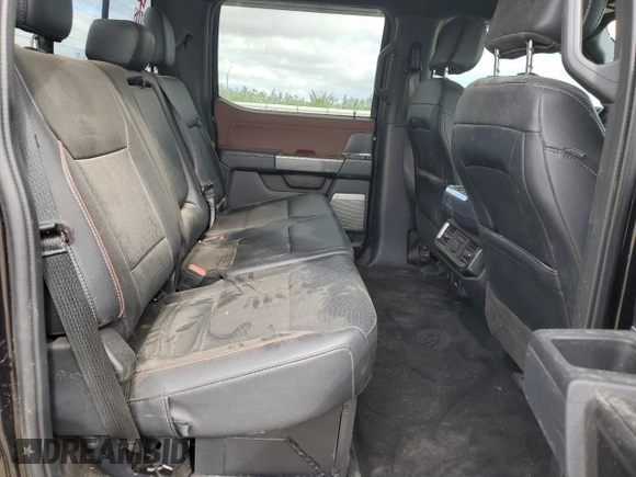 2022 Ford F-150 XL with VIN 1FTFW1E52NKE31356, listed as a Copart auction lot 56332355 with 161,754 mi miles and Salvage Title. Bid and sale history available at DreamBid. Image 10.