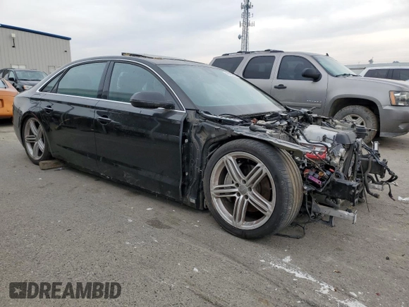 2013 Audi A8 L 3.0L with VIN WAURGAFD9DN004556, listed as a Copart auction lot 41462695 with 138,090 mi miles and Clean Title. Bid and sale history available at carsss.com. Image 4.