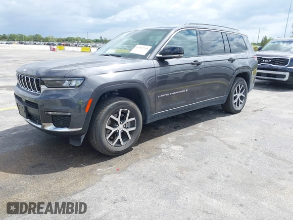 2024 Jeep Grand Cherokee Limited with VIN 1C4RJKBG7R8602211, listed as a IAAI auction lot 42182703 with 14,988 mi miles and . Bid and sale history available at DreamBid. Image 2.