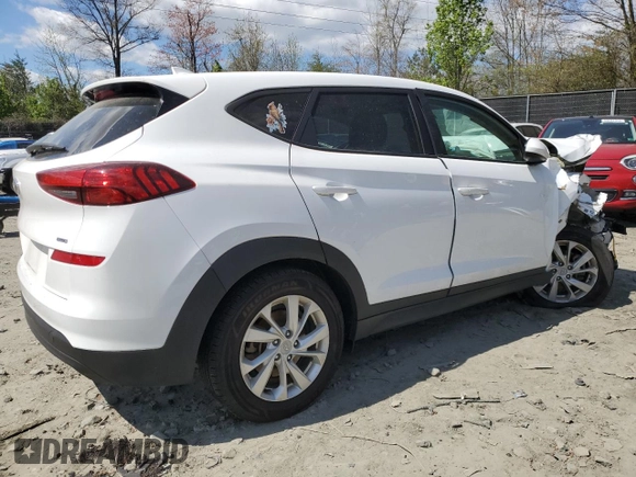 2020 Hyundai Tucson SE z VIN KM8J2CA43LU133054, wystawiony jako Copart lot #53055085 z przebiegiem 57 529 mil mil oraz Szkoda całkowita • Salvage title. Historia ofert i sprzedaży dostępna na DreamBid. Obrazek 3.