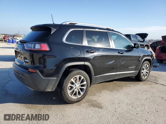 2021 Jeep Cherokee Latitude Lux with VIN 1C4PJLMX5MD107631, listed as a Copart auction lot 87474524 with 87,041 mi miles and Salvage Title. Bid and sale history available at carsss.com. Image 3.