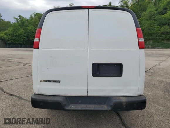 2020 Chevrolet Express Cargo with VIN 1GCWGAFP4L1248766, listed as a Copart auction lot 57220355 with 129,880 mi miles and Clean title. Bid and sale history available at DreamBid. Image 6.